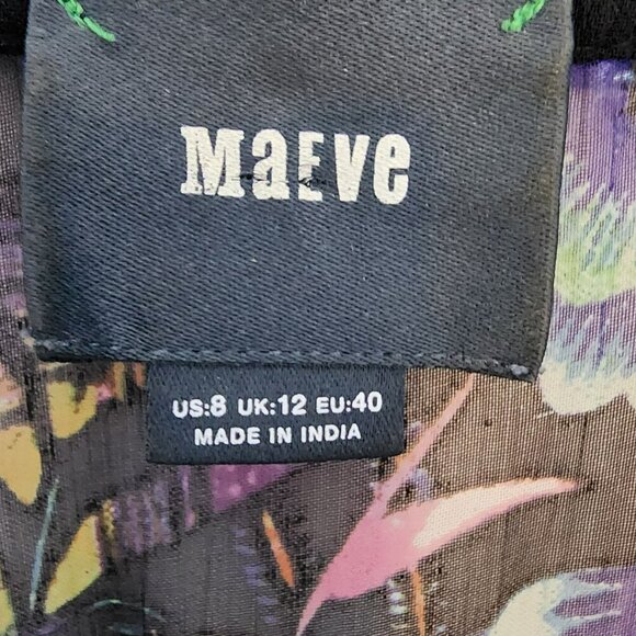 Maeve by Anthropologie Size 8 Sheer Floral Dress – Boho, 36.5″ Length - Picture 3 of 9